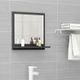 Bathroom Mirror Grey 40x10.5x37 cm Chipboard
