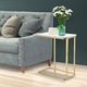 C-shaped Sofa Side Table Couch End Storage Table Living Room Bedroom Furniture