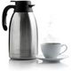 68 Oz Stainless Steel Thermal Coffee Carafe / Double Walled Vacuum Flask / 12 Hour Heat Retention / 2 Liter Tea, Water, and Coffee Dispenser
