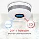 2IN1 Smoke and Carbon Monoxide Detector Combo - with Sound Warning and LCD Display Battery Powered (AA Battery Not Include)