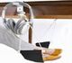 Foot Hammock Under Desk Footrest | Adjustable Office Foot Rest Under Desk Hammock | Portable Desk Feet Hammock with Headphones Holder (Black)