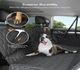 4-in-1 Dog Car Seat Cover Convertible Dog Hammock Scratchproof Pet Car Seat Cover with Mesh Window 2 Seat Belts for Back Seat Protector for Cars Trucks SUVs