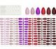 144 Pieces Matte Press on Nail Full Cover Fake Nails 6 Solid Colors Stiletto Fake Nails Almond False Nails