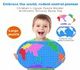 Fidget Toy World Map Push Bubble Sensory Autism Special Needs Decompression Bubble Toy