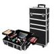 Makeup Case Professional Makeup Organiser 7 in 1 Trolley Black White