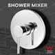 Bathroom Tap Mixer Bath Shower Mixer Tap with Chromed Finish for Hot and Cold Water