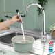 WELS Pull Out Kitchen Tap Mixer Laundry Faucet Sink Tap 360 degree Swivel with Hot and Cold Water