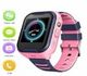 4G GPS Kids SOS Video Call Voice Chat Camera Wristwatch for Student Children Smartwatch Color Pink
