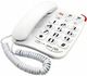 Senior Elderly Assisted Amplified Landline Phone with Emergency Large Numbers Corded Speakerphone