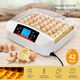 Automatic 42 Egg Incubator Digital Hatching Chicken Pigeon Quail Eggs Hatcher with LED Candle Lamps