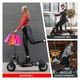 500W foldable riding motorised electric scooter various terrain suitable w/ removal seat