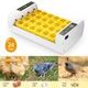 24 eggs auto incubator ingupetor digital hatcher for chicken quail duck goose w/ monitor led screen