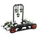 3 bike rack carrier for car w/ tail light, license plate frame safety tow ball mounting