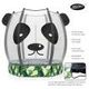 55" sturdy panda shape round kids trampoline rebounder w/ enclosure safty