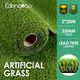 2M X 20M Artificial Synthetic Fake Faux Grass Mat Turf Lawn 35MM Height