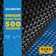 500 Micron Solar Swimming Pool Bubble Cover Blanket 9.5mx5m Blue Black