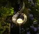 Outdoor Solar Lights Garden Crackle Glass Globe Stake Lights