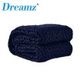 Dreamz Knitted Weighted Blanket Chunky Bulky Knit Throw Blanket 3KG Navy Blue