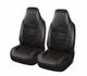 Classic Universal PU Leather Car Front Seat Covers High Back Bucket Seat Cover - Fit Most Cars, Trucks, SUVS, or Vans 2 PCS Red Trim Auto Seat Covers Set Car Seat Protector for All Seasons