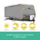 22-24Ft 4 Layers Uv Block Waterproof Caravan Camper Cover W/Anti-Hit Reflective Bands,Hitch Cover