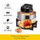 17L 2-3 Times Faster Cooking Halogan Convection Oven Oil Free Stove W/180-Min Timer Low Fat Cooking