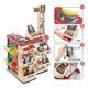 Kids Imagine Develop Toy-48Pcs Supermarket Pretend Play Set W/Good,Trolley,Scanner,Pos Machine,Etc.