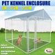 4X2.3X2.32M Dog Enclosure Kennel Pet Run House Chicken Coop Cage W/Uv Block Roof, Security Gate
