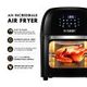 12L Rapid Cooking Oil Free Air Fryer Convection Oven Stove-Rotisserie,Dehydrate,Bake,Reheat-Black