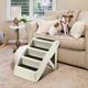 Flatly Folded None Slip 4-Step Pet Ramp Dog Ladder Stair Lightweight But Sturdy Max 60Kg Load