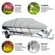 16-18.5Ft High Quality Weather/Uv Resistant Boat Cover Canopy For  V-Hull Open Fishing Boats