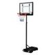 1.65-2.1M Mobile Basketball Hoop Stand W/Ring,Backboard,Stable Base,Protetive Sleeve On Pole