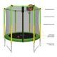 60" 36-Spring Mini Jumping Trampoline W/Basketball Hoop, Safety 1.25M Enclosure, Max 60Kg