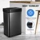 60L Kitchen Touchless Automatic Sensor Bin Trash Waste Can No Smell Good Sealing