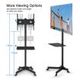 Height Adjustalbe Angle Titable Free Moving Tv Stand For 23"-55" Screen Max 30Kg