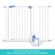 100Cm Tall 80-90Cm Width Pet Child Safety Gate Barrier Fence W/30Cm Extension Width
