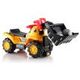 Kids Ride On Bulldozer Toy W/Stones & Safety Helmet Great Gift Idea