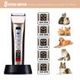Pro 5 Speed Pet Hair Clipper Dog Grooming Trimmer W/Long-Life Battery