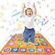 Kids Music Dance Mat Numbers Alphabets Music Play Mat Leaning Toy Dancing Challenge Play Mat Orange