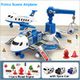 Large Size Passenger Plane Deformation Music Simulation DIY Track Inertia Toy Aircraft Kids Airplane Toy for Children Gift