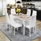 7-Piece Kitchen Dining Room Table and Chairs Set Furniture