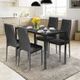 5-Piece Kitchen Table Dining Room and Chairs Set Furniture