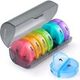 Weekly Pill Organizer 7 Day 2 Times a Day, Sukuos Large Daily Pill Cases for Pills/Vitamin/Fish Oil/Supplements (Rainbow)