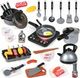 36PCS Kids Cooking Sets, Pretend Play Kitchen Toy with Electronic Induction Cooktop and Pot, Toddlers Pots Pans Playset, Gifts for Girls & Boys