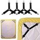 4PCS Sheet Clips with Sheet Clips Keeping Sheets in Place Straps Sheet Stays Keepers Bed Sheet Holders Fasteners