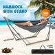 Portable Hammock Hanging Chair with Stand Camping Gear Patio Furniture Grey