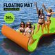 Water Floating Mat Foam Pad Lounge for Boat Pool Lake 366x183x3.5CM Orange Black Green