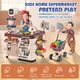 Supermarket Playset Pretend Play Make Believe Kids Educational Toy 63 Pcs