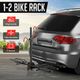 2 Bike Rack for Car SUV Bicycle Storage Carrier Holder Vehicle Rear Platform with 2 Inch Hitch Receiver