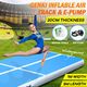 Gymnastics Airtrack Mat Inflatable Tumbling track with Electric Air Pump 5x1x0.2m Blue