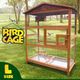 Petscene Large Wooden Bird Cage Aviary Budgie Parrot Canary Cockatiel House